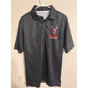 Canyon Hills Lacrosse Polo Black Performance Golf Style Size M (19” Pit to Pit)